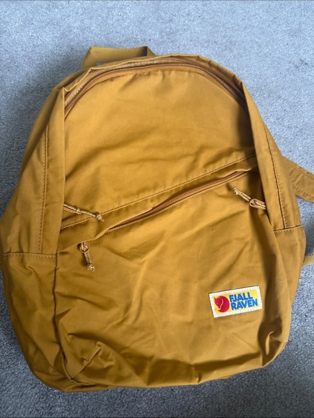 Fjallraven Mustard Yellow Backpack - Casual Everyday Bag